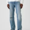 Jeans med avslappnad rak passform