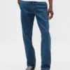 Jeans med avslappnad rak passform