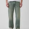 Jeans med avslappnad rak passform