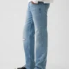 Jeans med avslappnad rak passform