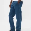 Jeans med avslappnad rak passform