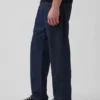 Jeans med avslappnad rak passform