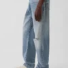 Jeans med avslappnad rak passform