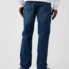 Jeans med avslappnad rak passform