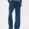 Jeans med avslappnad rak passform