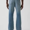 Jeans med avslappnad rak passform