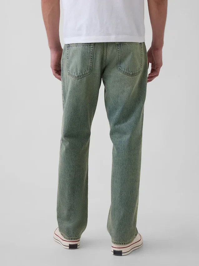Jeans med avslappnad rak passform