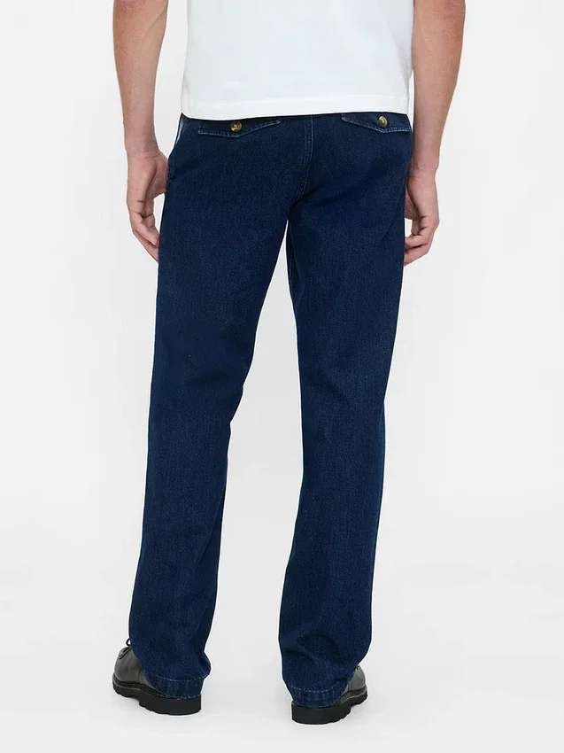 Jeans med avslappnad rak passform