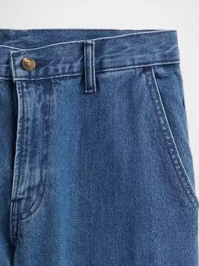 Jeans med avslappnad rak passform