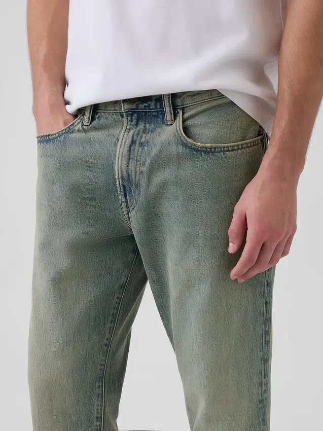 Jeans med avslappnad rak passform