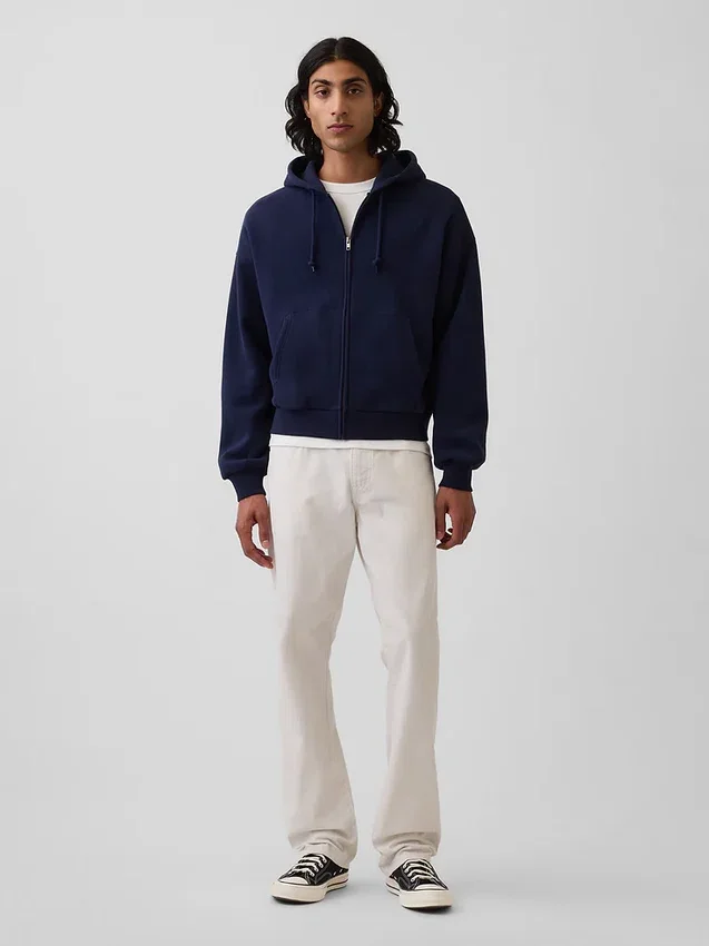 Jeans med avslappnad rak passform