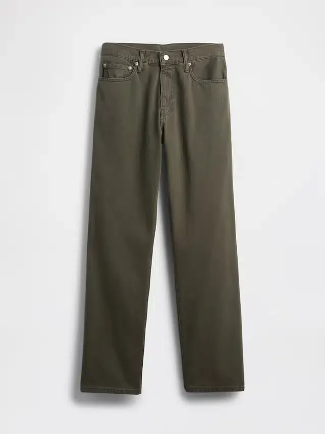 Jeans med avslappnad rak passform