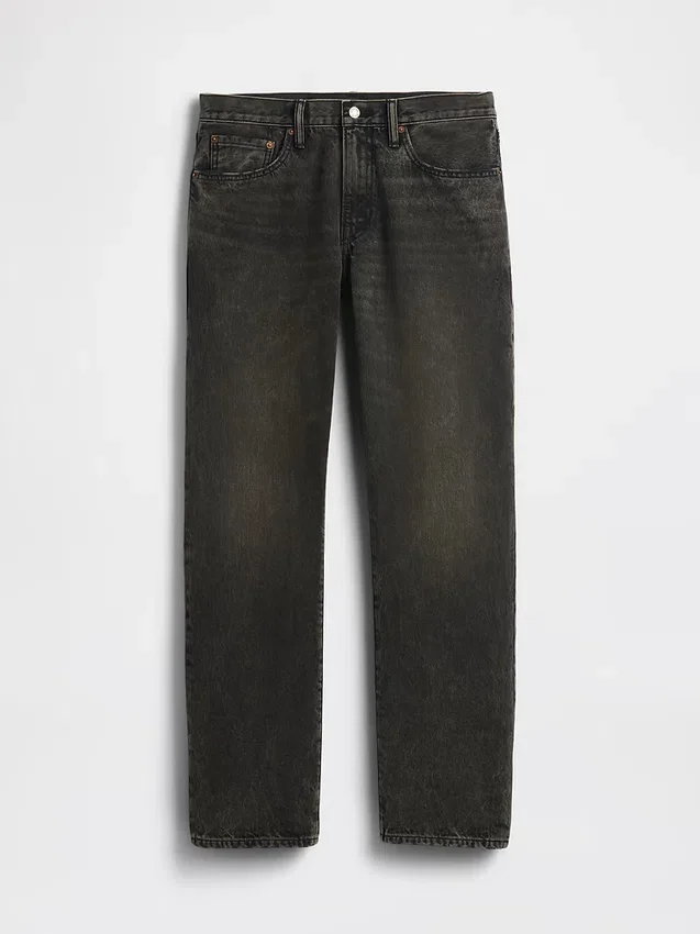 Jeans med avslappnad rak passform