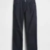 Jeans med avslappnad rak passform