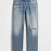 Jeans med avslappnad rak passform