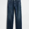 Jeans med avslappnad rak passform