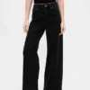 Jeans med extra hög midja och vida ben