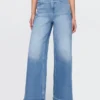 Jeans med extra hög midja och vida ben