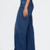 Jeans med extra hög midja och vida ben