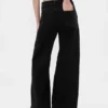 Jeans med extra hög midja och vida ben