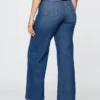 Jeans med extra hög midja och vida ben