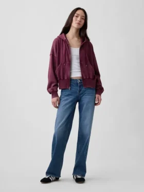 Jeans med extra låg midja i 90-talsstil