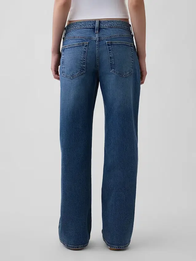 Jeans med extra låg midja i 90-talsstil