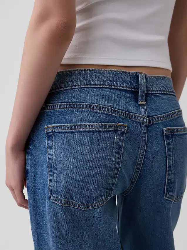 Jeans med extra låg midja i 90-talsstil