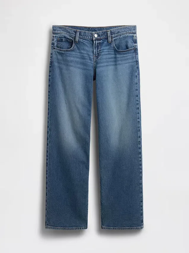 Jeans med extra låg midja i 90-talsstil