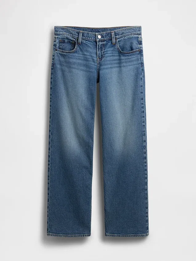 Jeans med extra låg midja i 90-talsstil