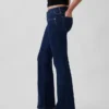 Jeans med extra låg midja, långa och smala