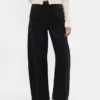 Jeans med hög midja och rak passform