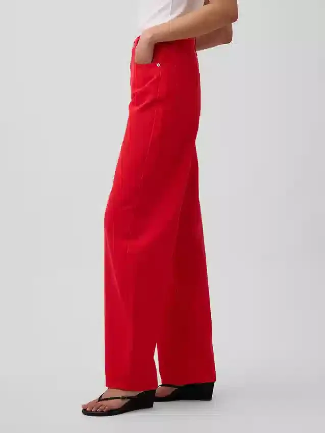 Jeans med hög midja och rak passform