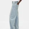 Jeans med hög midja och rak passform
