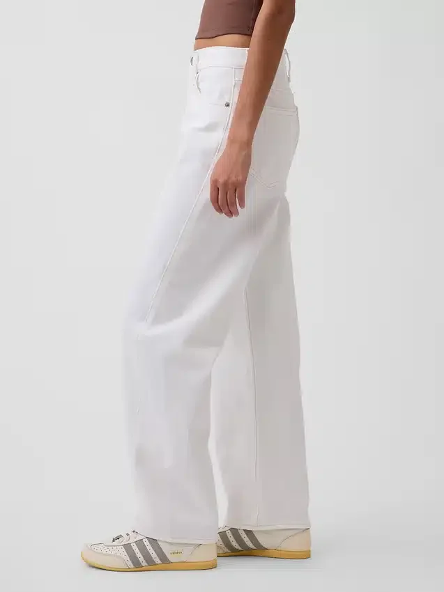 Jeans med hög midja och rak passform