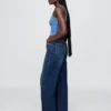 Jeans med hög midja och rak passform