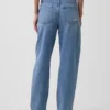 Jeans med hög midja och rak passform