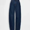 Jeans med hög midja och rak passform