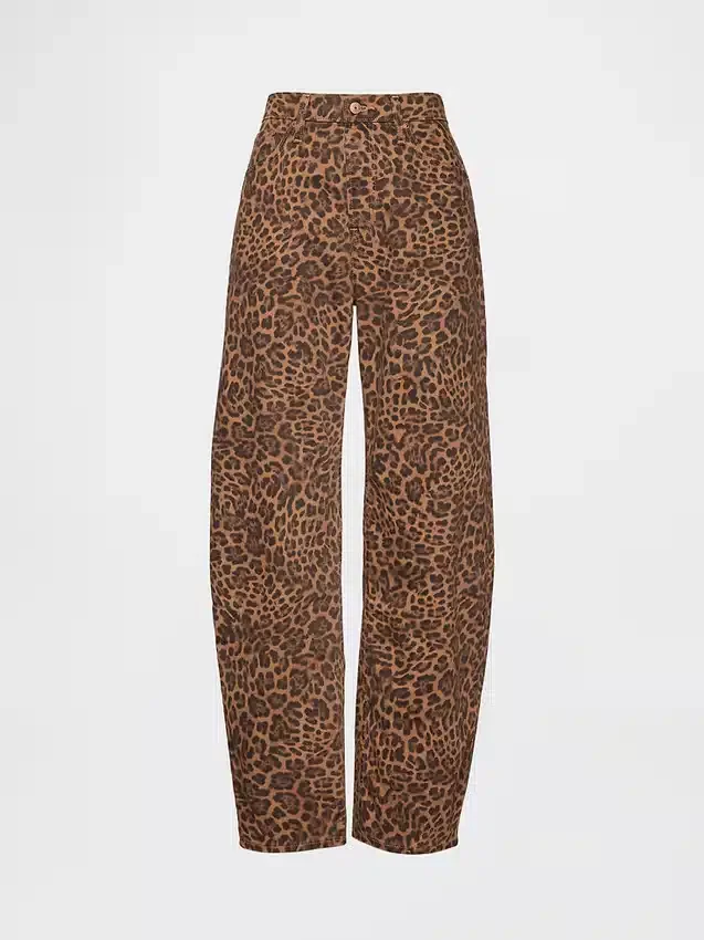 Jeans med hög midja och rak passform