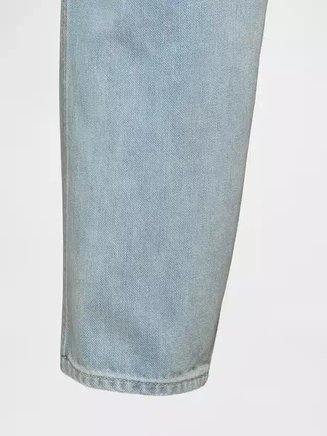Jeans med hög midja och rak passform