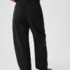 Jeans med hög midja och rak passform