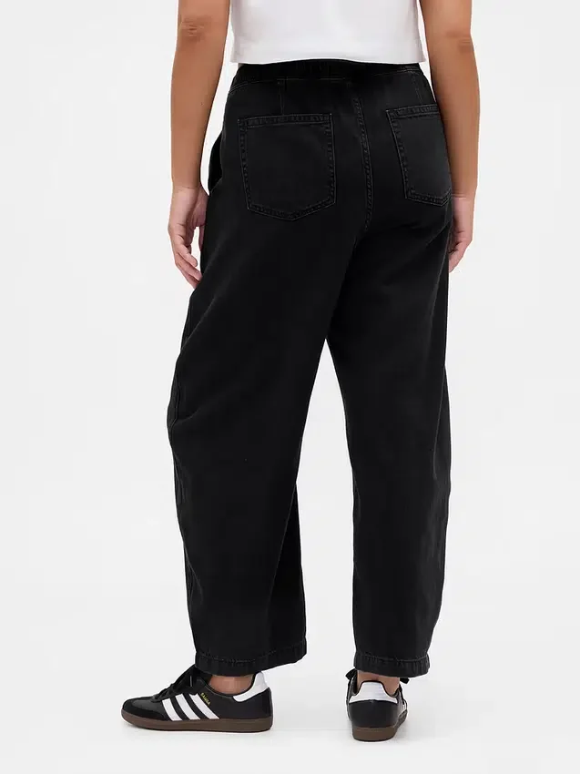 Jeans med hög midja och rak passform
