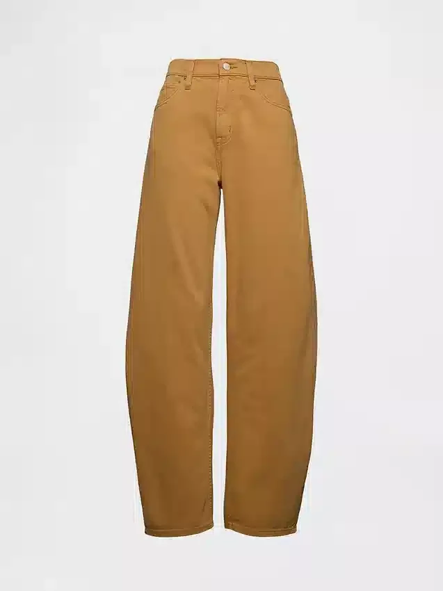 Jeans med hög midja och rak passform