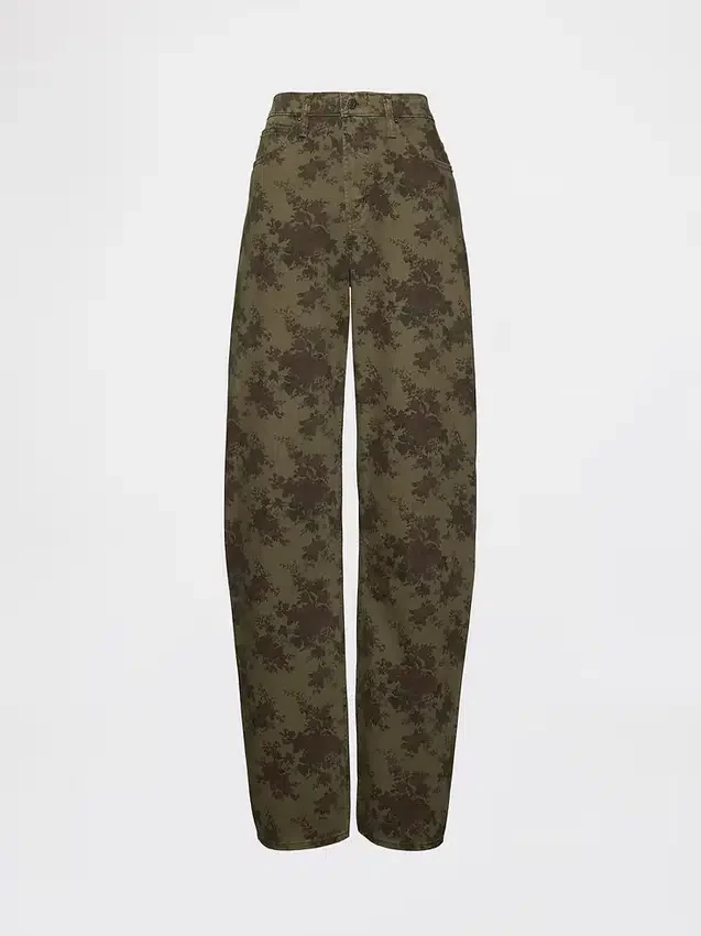 Jeans med hög midja och rak passform