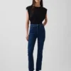 Jeans med hög midja och utsvängda ben