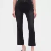 Jeans med hög midja och utsvängda ben
