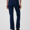 Jeans med hög midja och utsvängda ben