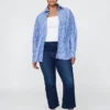 Jeans med hög midja och utsvängda ben