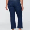Jeans med hög midja och utsvängda ben