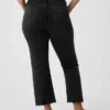 Jeans med hög midja och utsvängda ben